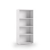 Moderne Design-Bücherregal fürs Büro, Arbeitszimmer, Wohnzimmer, 4 Fächer, Weiß Angebot