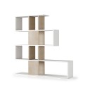 Modernes Design doppelseitiges Bücherregal weißes Holz Libkaf Angebot