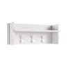 Moderner Wandgarderobe Eingangsbereich, Weiß, 3 Haken, Ablage Angebot