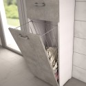 Wäscheschrank Platzsparend Badezimmer Holz Terraneo