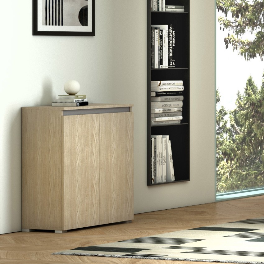Vielseitiges Sideboard für Küche, Flur und Wohnzimmer mit 3 Holzböden Aktion Vielseitiges Sideboard für Küche, Flur und Wohnzimmer mit 3 Holzböden Aktion