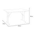 Multifunktionaler Esstisch, klappbare Beine, 125x80 cm, Catering Butterfly Rabatte