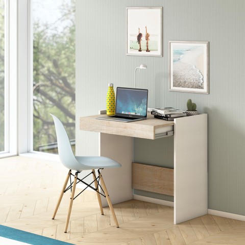 Moderner Home-Desk für Zuhause und Büro mit Schublade, 80x40 cm, Smartworking Aktion