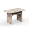 Ausziehbarer Konsolentisch 120x35-70cm, Schreibtisch, Vintage-Holz, Oplà Rabatte