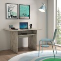 Ausziehbarer Konsolentisch 120x35-70cm, Schreibtisch, Vintage-Holz, Oplà Lagerbestand