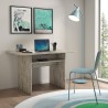 Ausziehbarer Konsolentisch 120x35-70cm, Schreibtisch, Vintage-Holz, Oplà Lagerbestand
