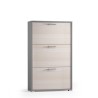 Schuhschrank Design Flur, 9 Paar Schuhe, 3 Türen, Lärchenholz, 6003 Verkauf