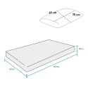 Orthopädische Einzelmatratze 80x190 mit Memory-Schaum Top Soft Kissen Katalog