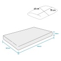 Orthopädische Matratze 160x190 cm mit 2 Memory Top Soft L Kissen Lagerbestand