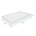 Einzelmatratze 80x190 orthopädisch Memory Foam Double Comfort Modell