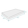 Einzelmatratze 80x190 orthopädisch Memory Foam Double Comfort Modell