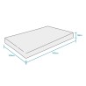 Matratze 1,5-Platz 120x190 Memory Foam orthopädisch Double Comfort M Modell