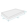 Orthopädische Memory-Foam-Doppelmatratze 160x190 Double Comfort L Maße