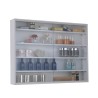 Badezimmerschrank mit 2 Schiebetüren aus Glas und 4 Ablagen Angebot