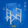 Klappbarer Strandstuhl Klappstuhl aus Aluminium Regista Gold Verkauf