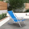 2er Set Strandliegen Liegestühle Sonnenliegen mit Armlehnen aus Aluminium Riccione Gold Lux Angebot