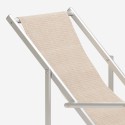 4er Set Liegestühle Sonnenliegen Strandliegen mit Armlehnen aus Aluminium klappbar Riccione Gold Lux Katalog
