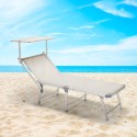 20er Set Strandliegen Liegestühle Sonnenliegen aus Aluminium Gabicce Gold Verkauf