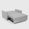 Ausziehbares 2-Sitzer-Schlafsofa, modernes Design aus Stoff Porto Rico