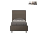 Einzelbett mit Stauraum 80x190 Kopfteil Kinderzimmer modern Focus S Maße
