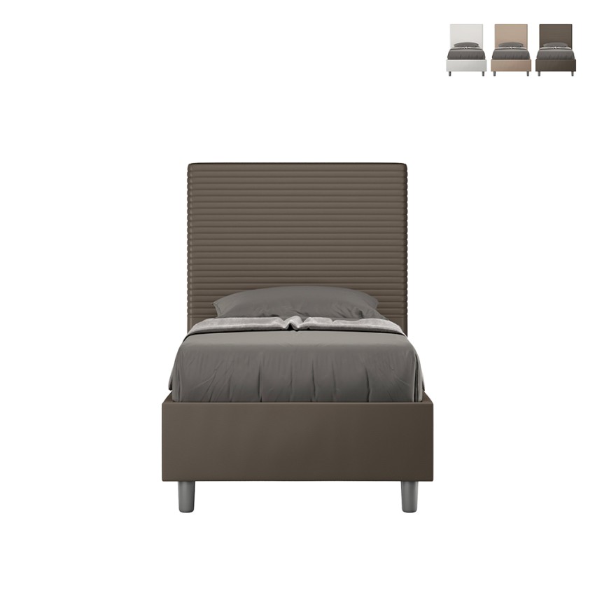 Einzelbett mit Stauraum 80x190 Kopfteil Kinderzimmer modern Focus S Maße