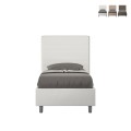 Einzelbett mit Stauraum 80x190 Kopfteil Kinderzimmer modern Focus S Aktion