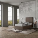 Einzelbett mit Stauraum 80x190 Kopfteil Kinderzimmer modern Focus S 