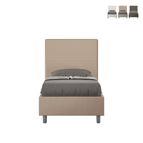 Einzelbett 90x200 mit Stauraum Kopfteil Kinderzimmer modern Focus S1 Aktion
