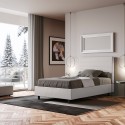 Französisches Polsterbett 120x200 mit Bettkasten in Kunstleder Focus P1 