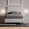 Französisches Bett mit Bettkasten 140x200 Kunstleder Focus F Lagerbestand