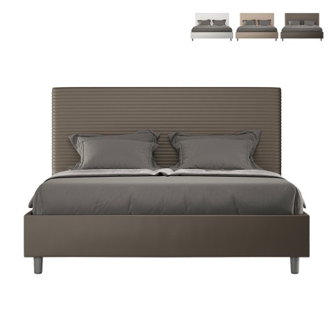 Modernes Polsterbett 160x200 mit Bettkasten in Kunstleder Focus M1 Aktion