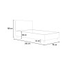 Einzelbett mit Stauraum 80x190 cm, modernes Design, Kinderzimmer, Adele S 