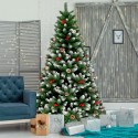 Künstlicher Weihnachtsbaum Geschmückt Deko 210 cm Rovaniemi Verkauf