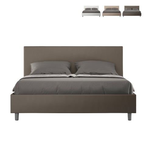 Doppelbett 160x200 mit Bettkasten modern Kunstleder Adele M1 Aktion
