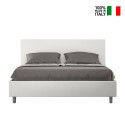 Doppelbett 160x200 mit Bettkasten modern Kunstleder Adele M1 Auswahl