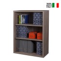 Kleines Bücherregal Echtholz 3 Höhenverstellbare Ebenen für Büro Arbeitszimmer Durmast Verkauf