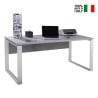 Schreibtisch 170x80cm Arbeitszimmer Smartworking grauweiß Metaldesk
