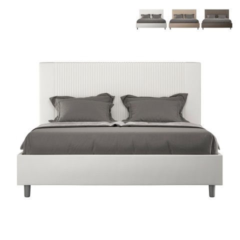 Doppelbett mit Stauraum 160x190 Kunstleder modern Goya M Aktion