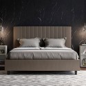 Modernes Doppelbett 160x200 mit Bettkasten in Kunstleder Goya M1 Lagerbestand