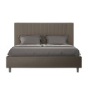 Modernes Doppelbett 160x200 mit Bettkasten in Kunstleder Goya M1 Modell