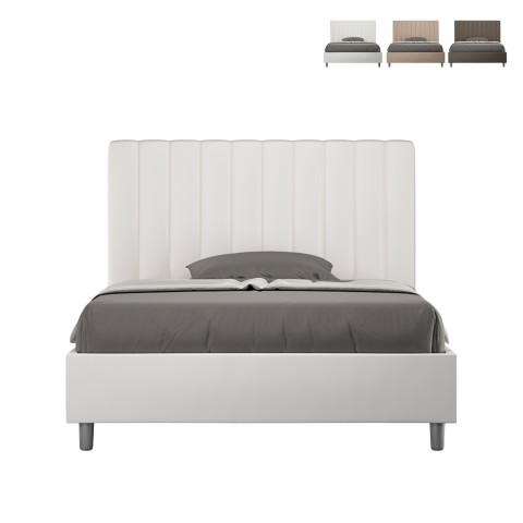 Französisches Bett, 1,5 Plätze, 120x190 cm, mit Stauraum, Kunstleder Agueda P Aktion