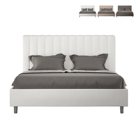 Modernes Bett mit Bettkasten 160x190 Kunstleder Agueda M Aktion