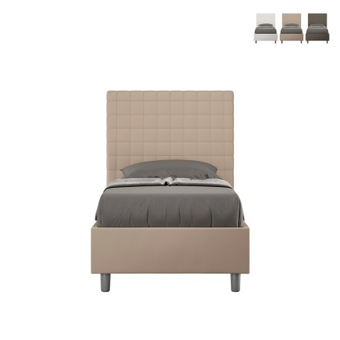 Einzelbett Kinder mit Stauraum 80x190 modern Kunstleder Sunny S Aktion