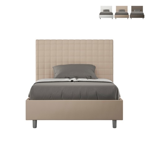 Queen-size Bett 120x200 quadratisch Staufach Design Sunny P1