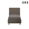 Polster-Einzelbett mit Bettkasten 90x200 Kinderzimmer Priya S1 Auswahl