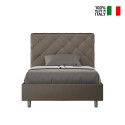 Gepolstertes französisches Bett 120x190 mit Stauraum Priya P Auswahl